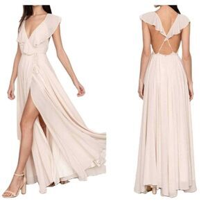 Yumi Kim Elegant Cream Maxi Dress